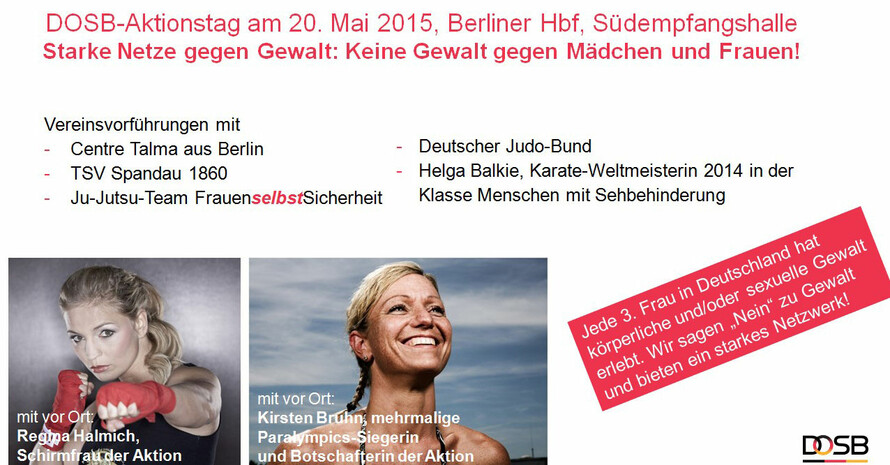 Aktionstag "Starke Netze gegen Gewalt" am 20. Mai in Berlin (DOSB)