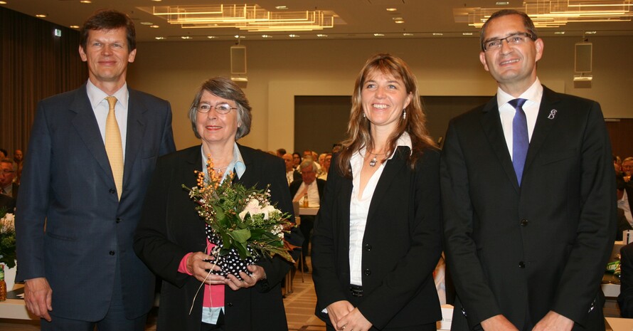 vl. Dr. Karl-Georg Altenburg, Gabriele Leibbrand, Dr. Eva-Maria Schneider, Bernd Greiner. Foto: DTB