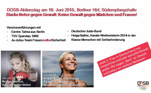 Der Aktionstag "Starke Netze gegen Gewalt" am 20. Mai in Berlin wurde nun auf den 10. Juni verschoben. Foto: DOSB
